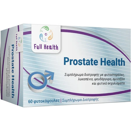 Full Health Prostate Health Suplemento potenciador de la testosterona 60 comp.
