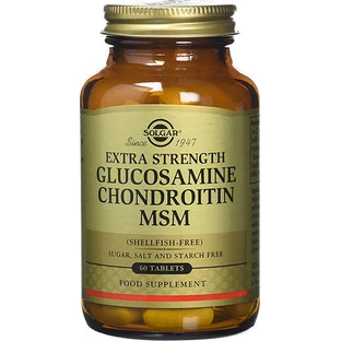 Solgar Extra Sterkte Glucosamine Chondroïtine MSM Gewrichts- & Botgezondheidssupplement 60 tabs