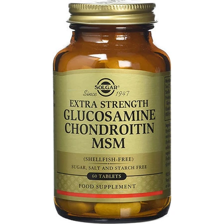 Solgar Extra Sterkte Glucosamine Chondroïtine MSM Gewrichts- & Botgezondheidssupplement 60 tabs