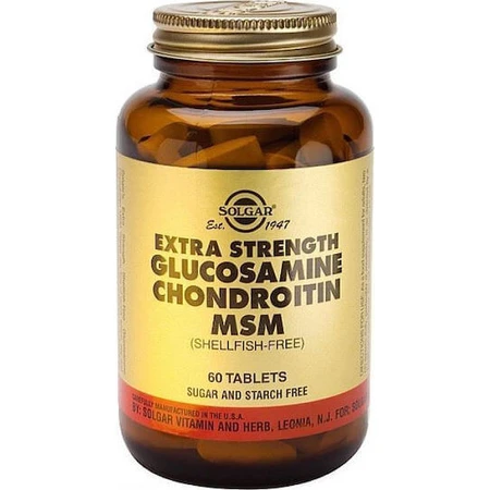 Solgar Extra Sterkte Glucosamine Chondroïtine MSM Gewrichts- & Botgezondheidssupplement 60 tabs