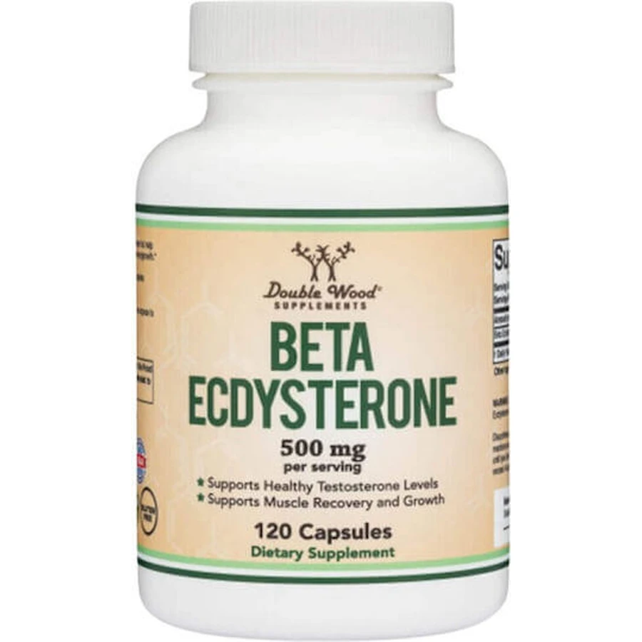 Double Wood Beta Ecdysterone 500mg Voedingssupplement Speciaal 120 caps