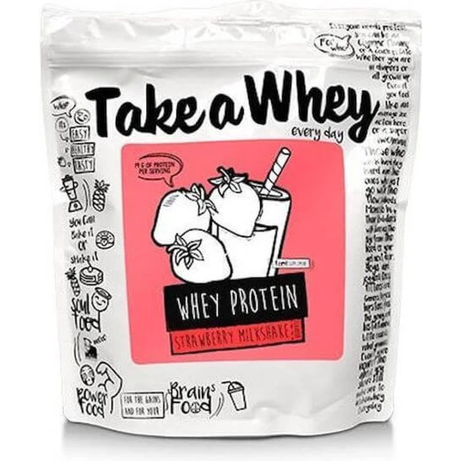 Take a Whey Molkenprotein mit Erdbeergeschmack 908gr