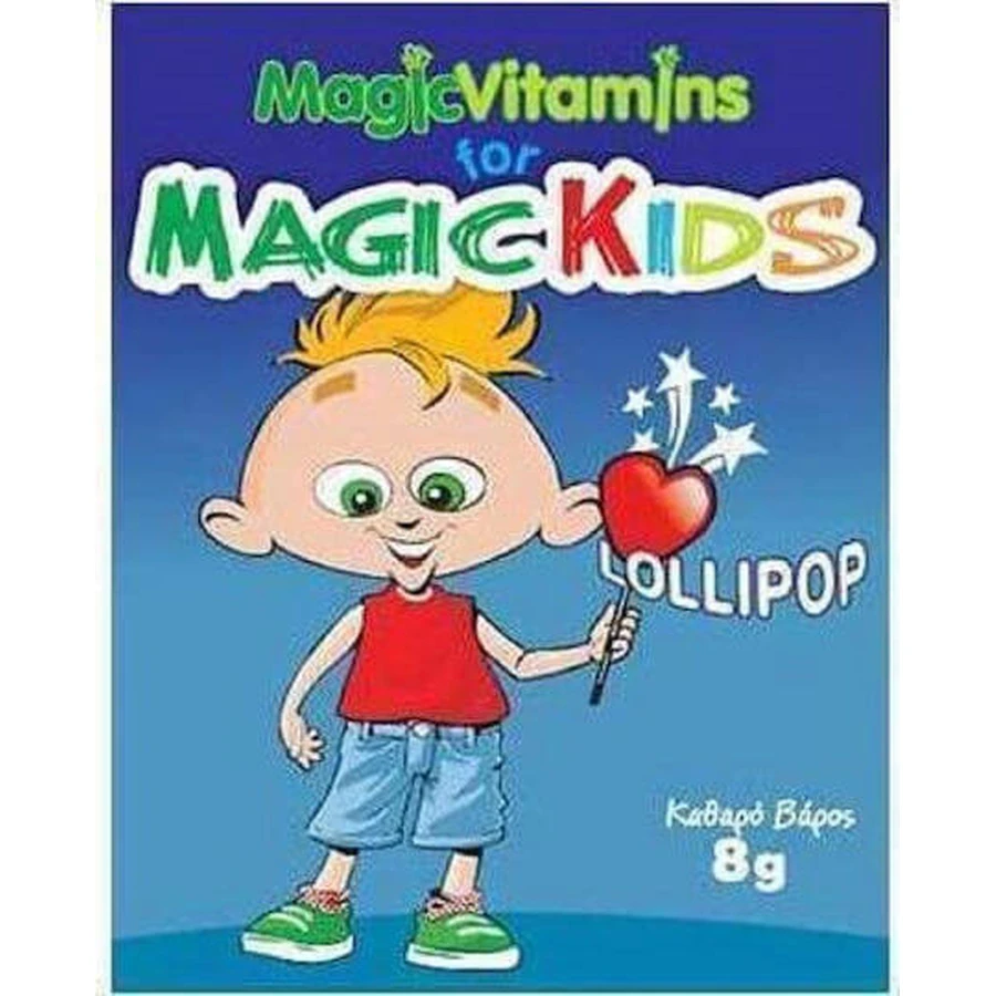 Pharmex Vitawin Magic Vitamins Magic Kids Chupachups Niños 8g Multivitamínico para reforzar el sistema inmunitario 8gr