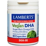 Lamberts Vegan DHA 250mg 60 Kapseln Nicht aromatisiert