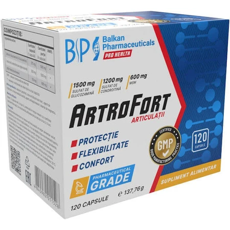 Balkan Pharmaceuticals Arthrofort Gewrichts- en botgezondheidssupplement 120 capsules
