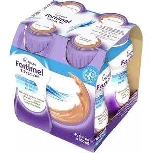 Nutricia Fortimel 1,5kcal Speciaal Voedingssupplement 4 x 50ml Chocolade