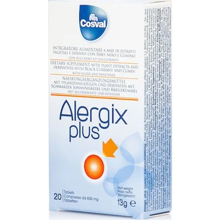 Cosval Alergix Plus Supplément de renforcement du système immunitaire 20 comprimés à croquer