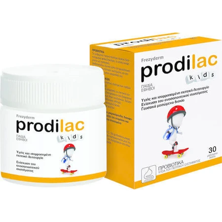 Frezyderm Prodilac Kids Probióticos para niños 30 comprimidos masticables Mandarina
