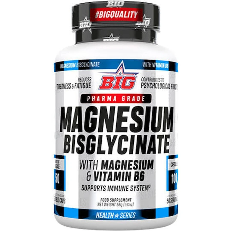 Big Magnesium Bisglycinate 300mg 100 Capsules Bisglycinate