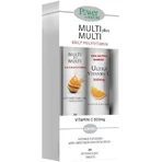 Power Of Nature Multi Multivitamin Multi + Multi Stevia 24 tablets eff and Vitamin C 500mg Orange 20 tablets eff for Energy & Immune System Strengthening