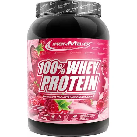 IronMaxx 100% Wei-eiwit Wei-eiwit met frambozensmaak 900gr