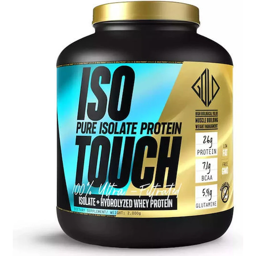GoldTouch Nutrition Iso Touch 86% Proteína de suero sin gluten con sabor a vainilla 2kg