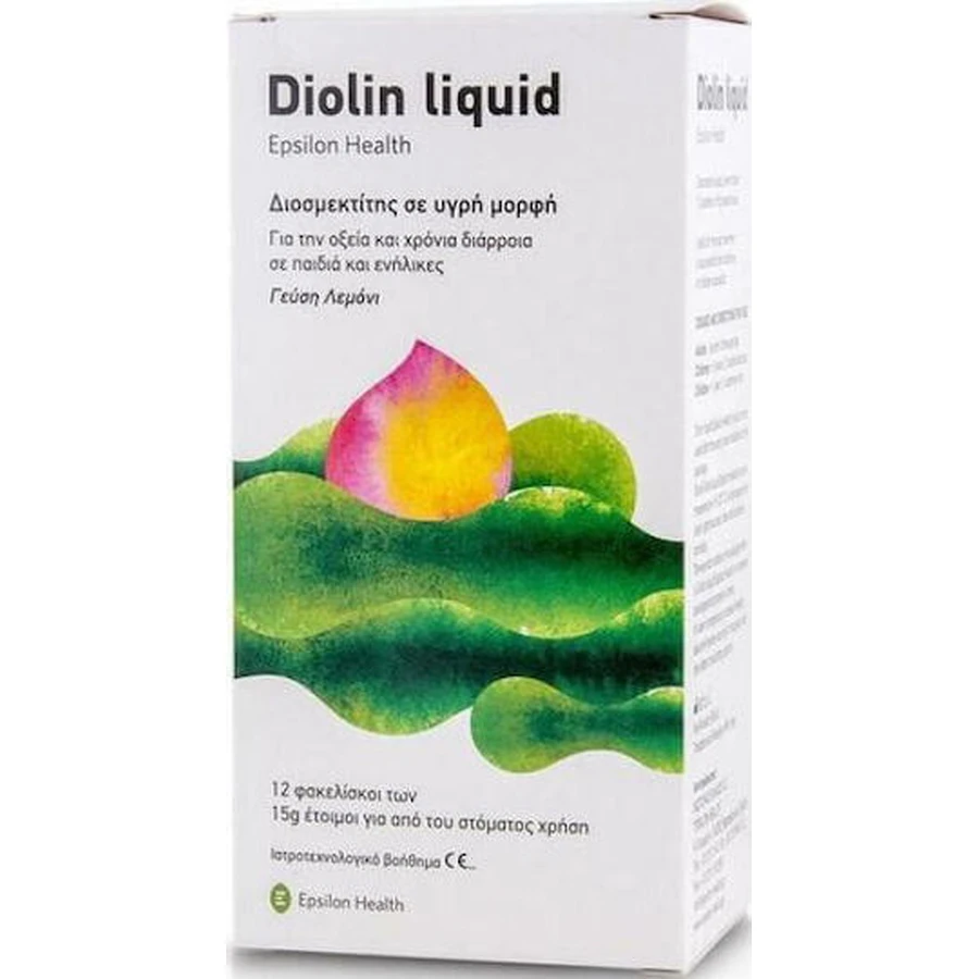 Epsilon Health Diolin Liquid Spezial Nahrungsergänzungsmittel 6 Beutel Zitrone