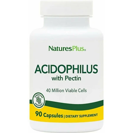 Nature's Plus Acidophilus Probiotic 100mg mit Pektin 90 Kapseln