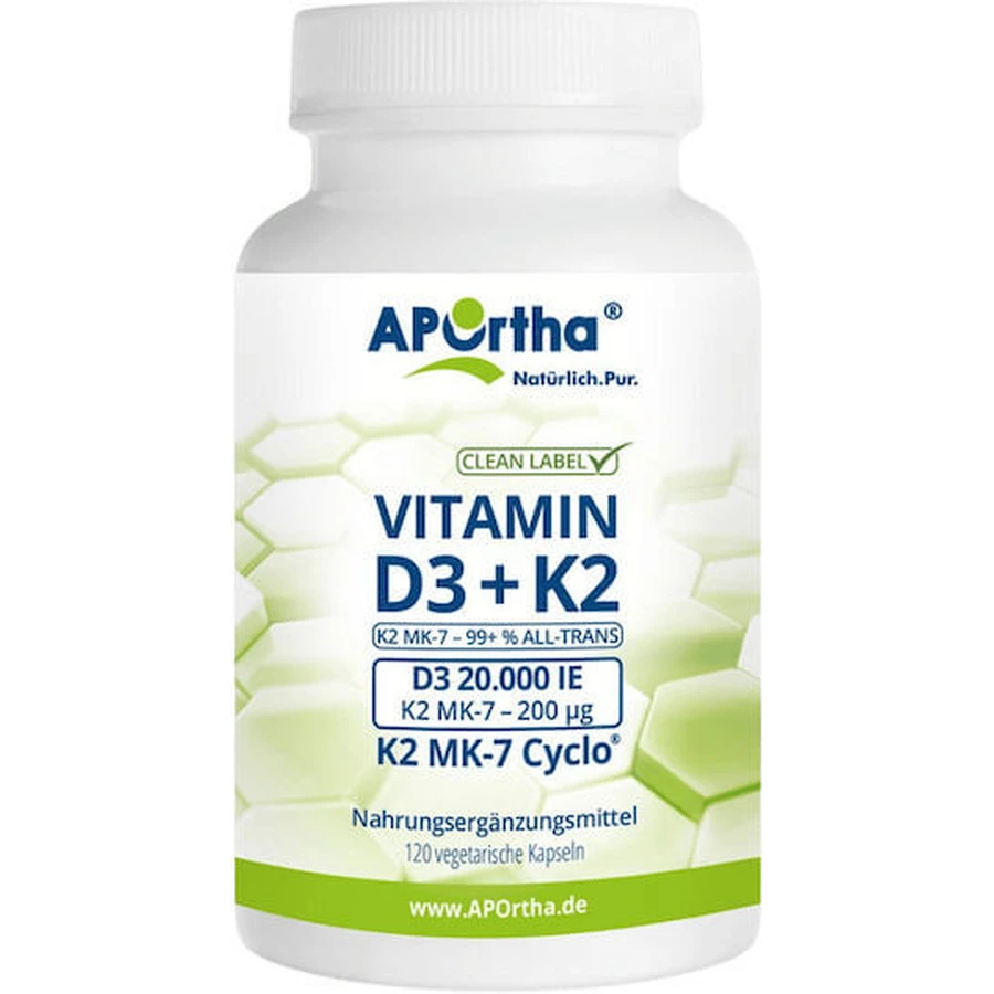 Aportha Vitamin D3 for Immune Support & Egg Health 20iu 120 caps