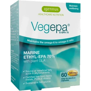 iGennus Vegepa 500mg 60 softgels Niet-gearomatiseerd