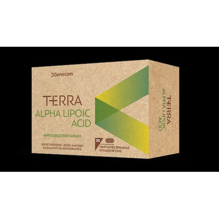 Genecom Terra Ácido Alfa Lipoico Ácido Alfa Lipoico Suplemento Dietético Especial 30 comp.