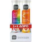 Pharmalead Multi+ A-Z & Q10 Multivitamin 20 Tabletten eff. und Vitamin C 1000mg 20 Tabletten eff. für Energy Multiflavours