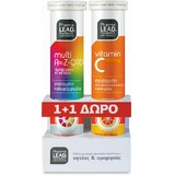 Pharmalead Multi+ A-Z & Q10 Multivitamin 20 Tabletten eff. und Vitamin C 1000mg 20 Tabletten eff. für Energy Multiflavours