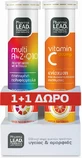 Pharmalead Multi+ A-Z &amp; Q10 Multivitamin 20 tablets ef. and Vitamin C 1000mg 20 tablets eff for Energy Multitastes