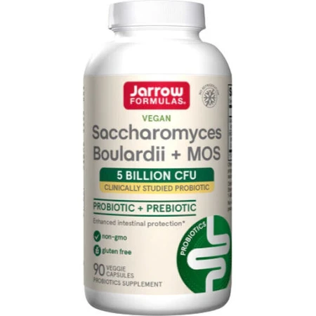 Jarrow Formulas Saccharomyces Boulardii Plus MOS Probiótico 5 trillones CFU
