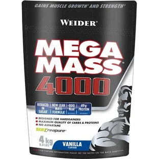 Weider Mega Mass 4000 con Creatina y Sabor Vainilla 4kg