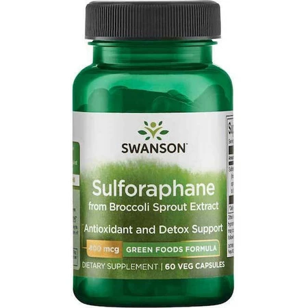 Swanson Sulforafaan uit broccolikiem extract 60 plantaardige capsules