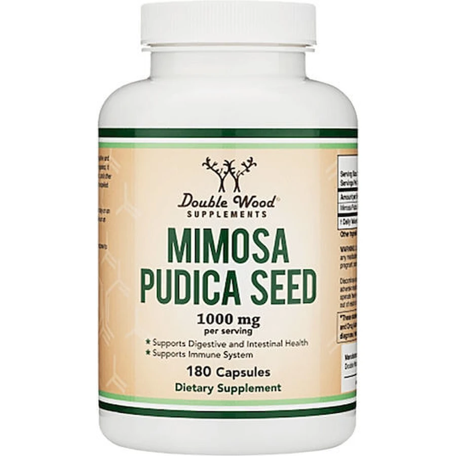 Doble Madera Mimosa Mimosa Pudica Semilla 1000mg Complemento Alimenticio Especial 180 cáps.