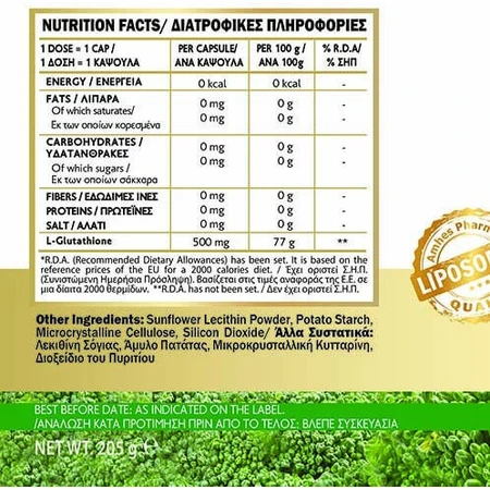 John Noa L-Glutathione 500mg 60 Capsules