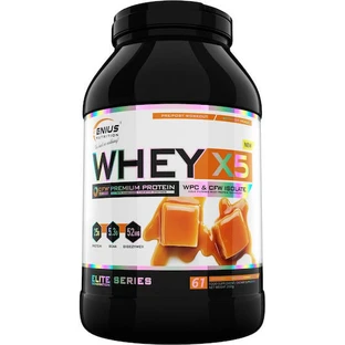 Genius Nutrition Whey-X5 Proteína de suero con sabor a caramelo salado 2kg