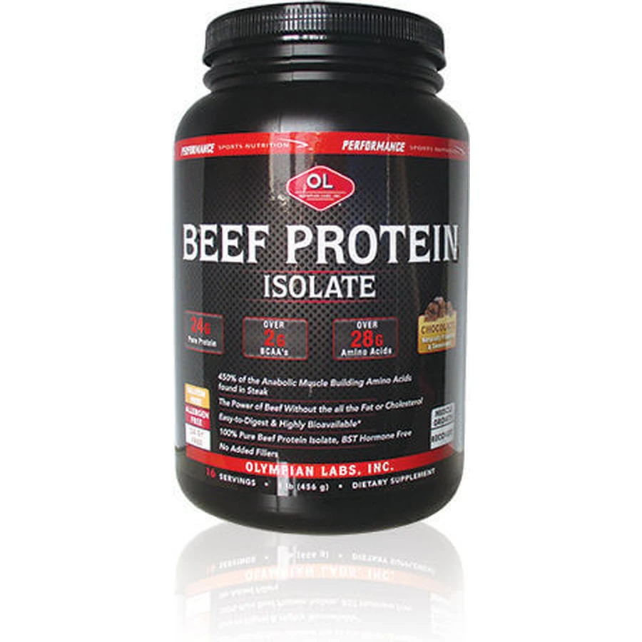 Olympian Labs Aislado de Carne con Sabor a Chocolate 454gr