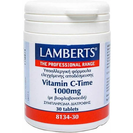 Lamberts Vitamin C Time Vitamin for Immune Support, Skin & Antioxidant Action 1000mg 30 Tablets