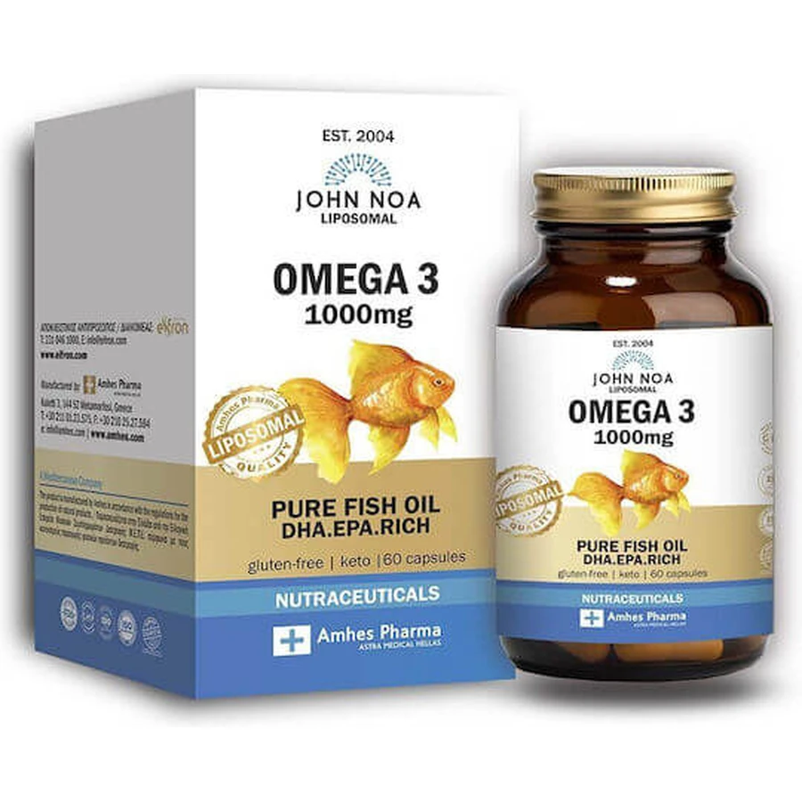 John Noa Liposomal Omega 3 Aceite de Pescado 1000mg 60 cáps.