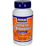 Now Foods Kurkuma & Bromelaïne Speciaal Voedingssupplement 90 plantaardige capsules