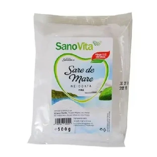 Fine non-iodized sea salt, 500 g, Sanovita