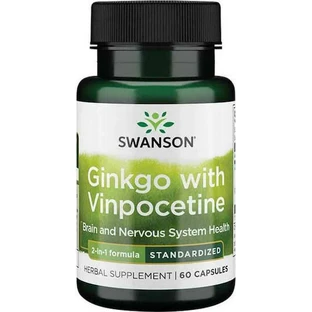 Swanson Ginkgo with Vinpocetine Standardized 60 caps