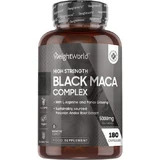WeightWorld Hochwertiger Schwarzer Maca-Komplex 5000mg 180 Kapseln