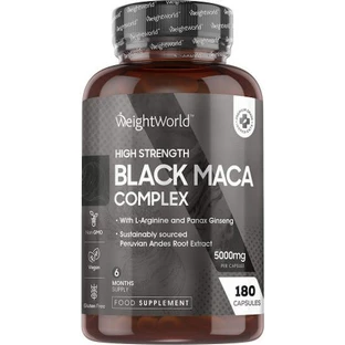 WeightWorld High Strength Black Maca Complex 5000mg 180 caps
