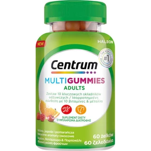 Centrum MultiGummies Adult Multivitamin for Energy & Immune System Strengthening 60 jelly candies