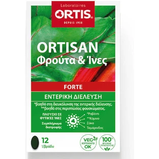 Ortis Ortisan Forte Obst & Ballaststoffe 12 x 1 Tablette