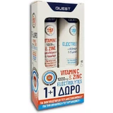 Quest Quest Quest Vitamin C 1000mg & Zink + Elektrolyte Multivitamin Vitamin C 1000mg & Zink + Elektrolyte zur Stärkung des Immunsystems