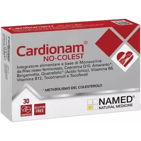 Benannt Cardionam Cardionam NoColest Special Nahrungsergänzungsmittel 30 File Natural - Natural