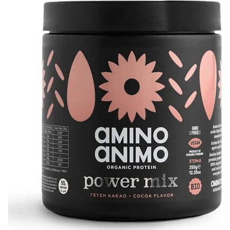 Laboratorio Physis Amino Animo Animo Power Mix Orgánico Sin Gluten y Sin Lactosa con Sabor a Cacao 350gr