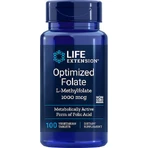 Life Extension Geoptimaliseerd foliumzuur L-Methylfolaat 1700mcg DFE Voedingssupplement Speciaal 100 tabbladen