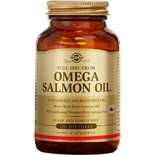 Solgar Omega de Espectro Completo Silvestre de Alaska 120 cápsulas blandas sin sabor