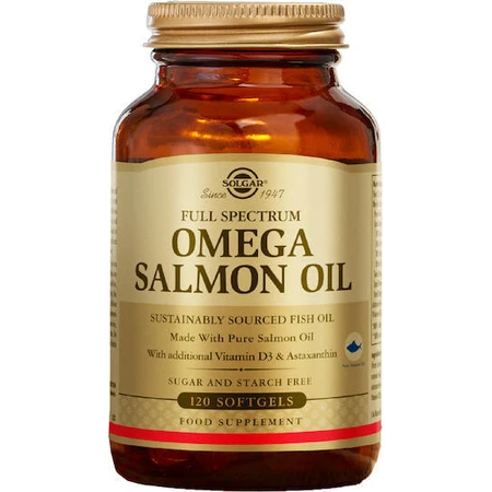 Solgar Omega de Espectro Completo Silvestre de Alaska 120 cápsulas blandas sin sabor