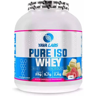 Yava Labs Pure Iso Whey Whey Protein Whey Protein with Flavor White Chocolate with Raspberry 2kg