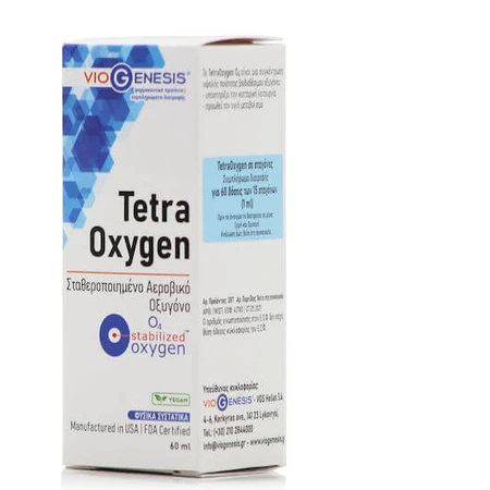 Viogenesis Tetra Zuurstof O4 Gestabiliseerd Zuurstofvoedingssupplement Speciaal 60ml