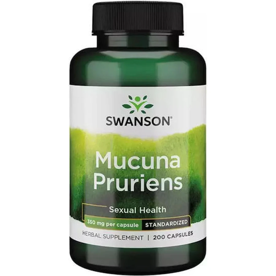 Swanson Mucuna Pruriens 350mg Libido & Testosterone Boosting Supplement 200 caps