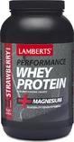 Lamberts Performance Whey Protein &amp; Magnesium Whey Protein with Strawberry Flavor 1kg